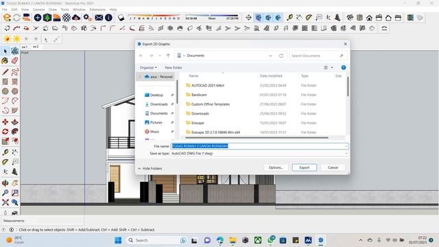 CARA EXPORT TAMPAK 3D SKETCHUP KE AUTOCAD TANPA GARIS BERTUMPUK смотреть онлайн