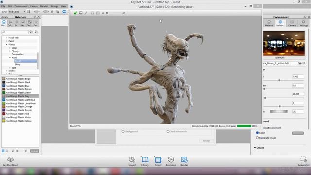 Уроки по ZBrush 4R7. Занятие 35. ZBrush To Keyshot