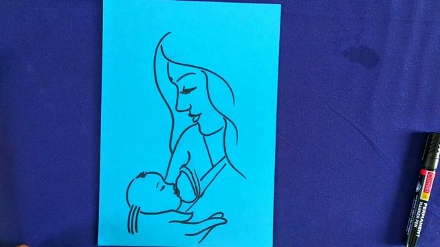 Mothers Day | World Breast Feeding Day | Drawing Ideas | Episode 1 смотреть онлайн