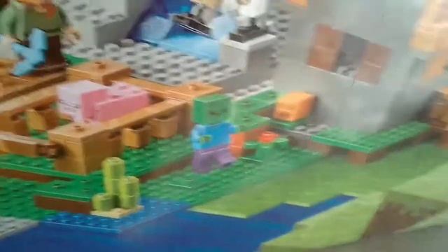 Обзор на Лего деревню Майнкрафт смотреть онлайн