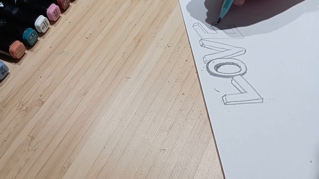 рисуем объëмные буквы смотреть онлайн