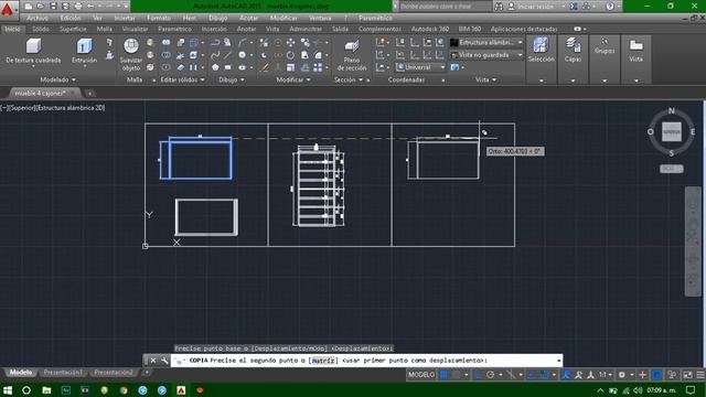 COMO HACER UN MUEBLE EN AUTOCAD FACIL PASO A PASO 2D y 3D смотреть онлайн