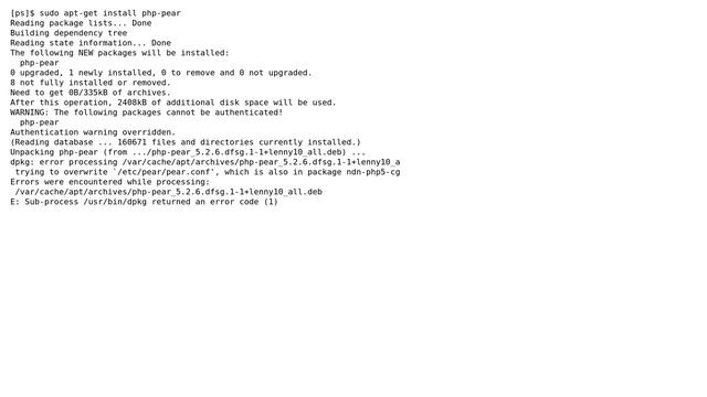 DevOps & SysAdmins: Error installing php-pear on Debian Lenny (2 Solutions!!) смотреть онлайн