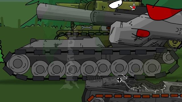 Вафля  в  лесу мультики про танки