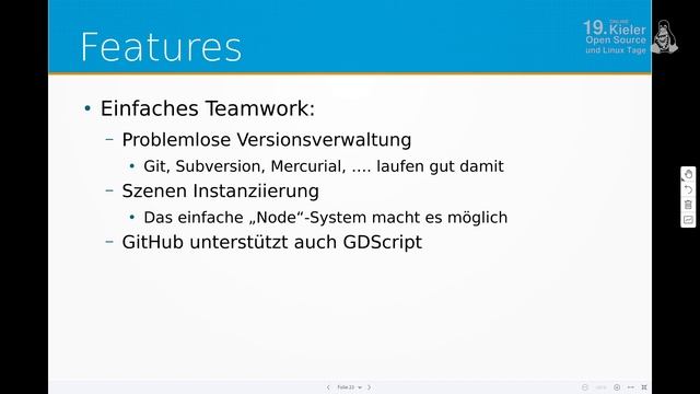 Kielux 2021 - Godot - Spiele programmieren unter Linux leicht gemacht смотреть онлайн