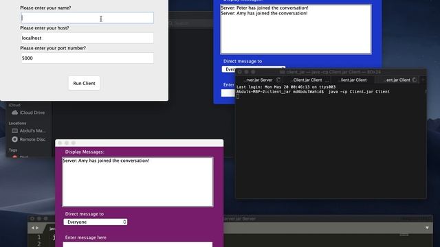 GUI sockets programming in Java смотреть онлайн