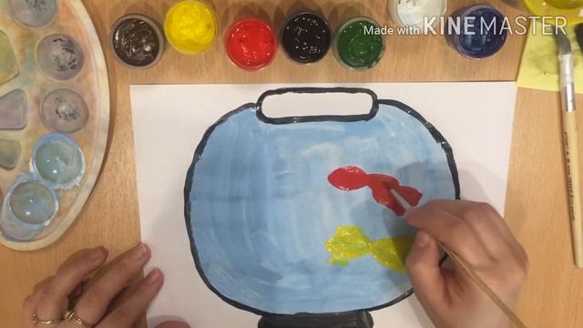 Рисуем рыбок в аквариуме!!! смотреть онлайн