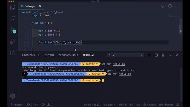 Go Tutorial (Golang) 6 - Integer Types, Bitwise Operators, Bit Shifting смотреть онлайн