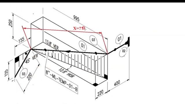 Pipe Isometry, Piping Length Calculation, 3D Model Pipe