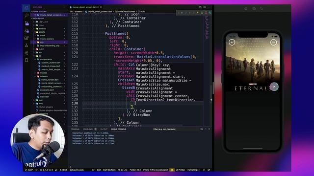 Flutter UI Tutorial - Designing Movies Neon App UI Design DesignCode (Figma to Flutter) [ PART 3 ] смотреть онлайн
