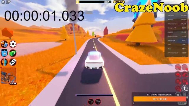 Тест Машин какая быстрей В Роблокс Jailbreak 100k Vs 100k