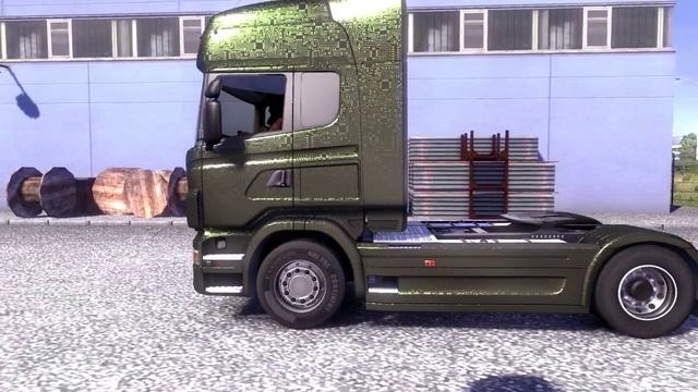 Euro Truck Simulator 2 Metallic Paint Jobs DLC - Scania R730 смотреть онлайн