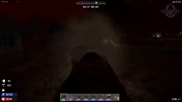7 Days to Die - Horde Night Day 56 Spawn 32 - #75 - Zombies Always Run смотреть онлайн