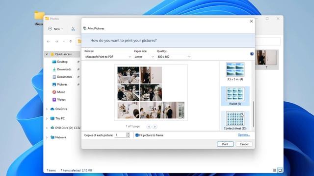 How to merge multiple images to a PDF in Windows 1110 without using any extra software