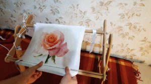 Закрепление канвы в вышивальный станок