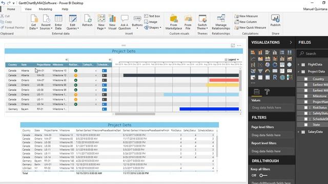 Gantt Chart by MAQ Software - Power BI Visual Introduction смотреть онлайн