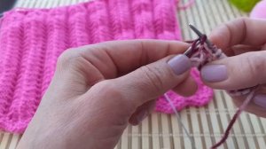 Ажурный узор для юбки. Вязание спицами.