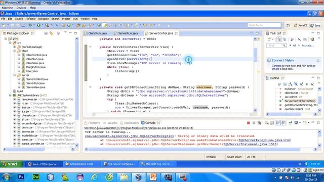 Config SQLSERVER 2005 Eclipse Windows XP смотреть онлайн