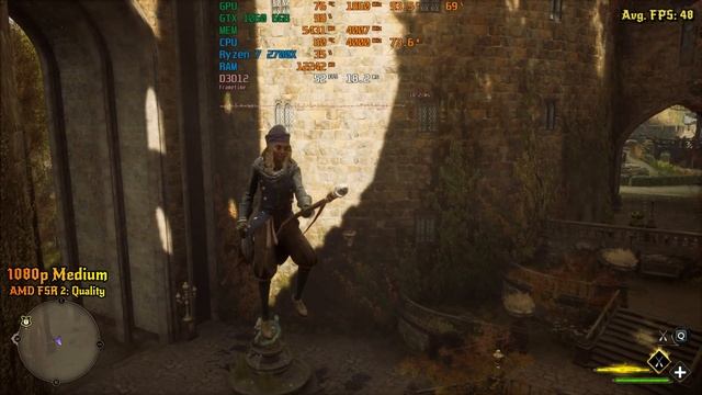 Flying Around Hogwarts: Hogwarts Legacy on GTX 1060 6GB + Ryzen 7 2700X 1080p Performance Test смотреть онлайн