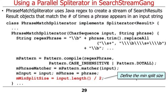 Java 8 SearchWithParallelSpliterator Example (Part 1) смотреть онлайн
