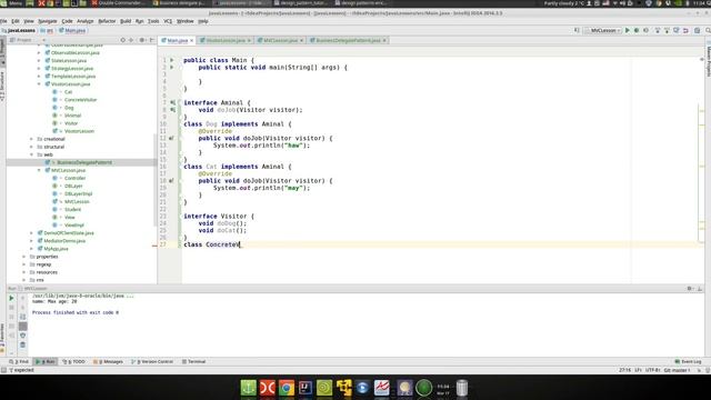 Урок Java 295: Patterns 28: Visitor смотреть онлайн