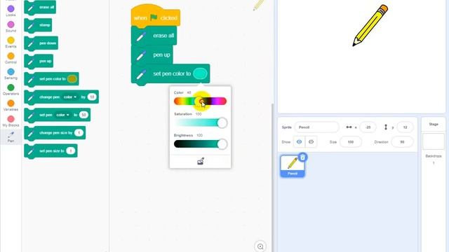 الرسم اليدوي الحر بسكراتش Free hand drawing in Scratch смотреть онлайн