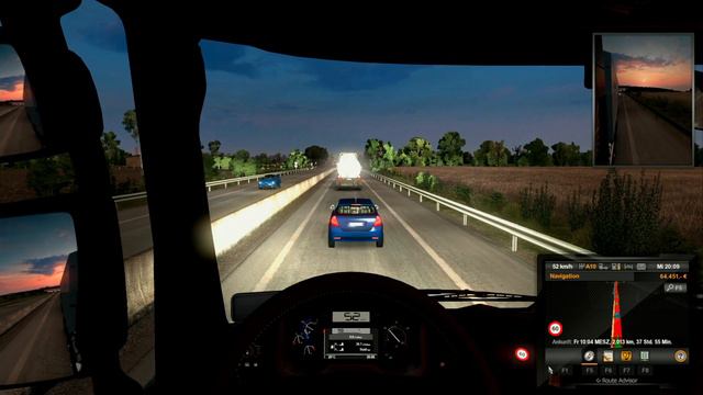 Euro Truck Simulator 2 (1.36.0.43s) - Beta - der kann doch nicht einfach bremsen?! смотреть онлайн