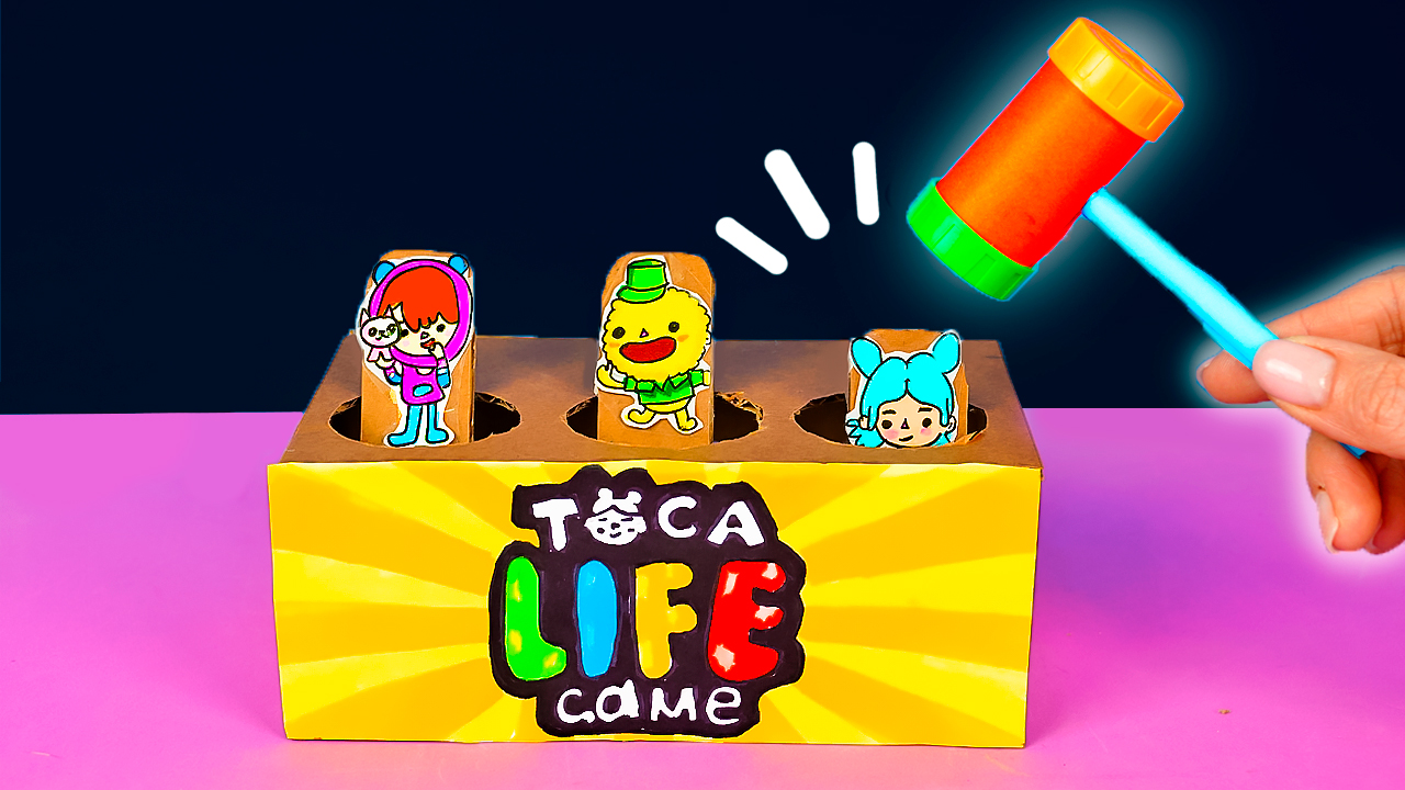 Игра Тока Бока! Как сделать игру из картона своими руками на поделки самоделки смотреть онлайн