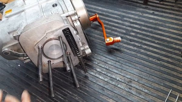 Сборка поршневой питбайка KAYO 125 двигатель 153FMI