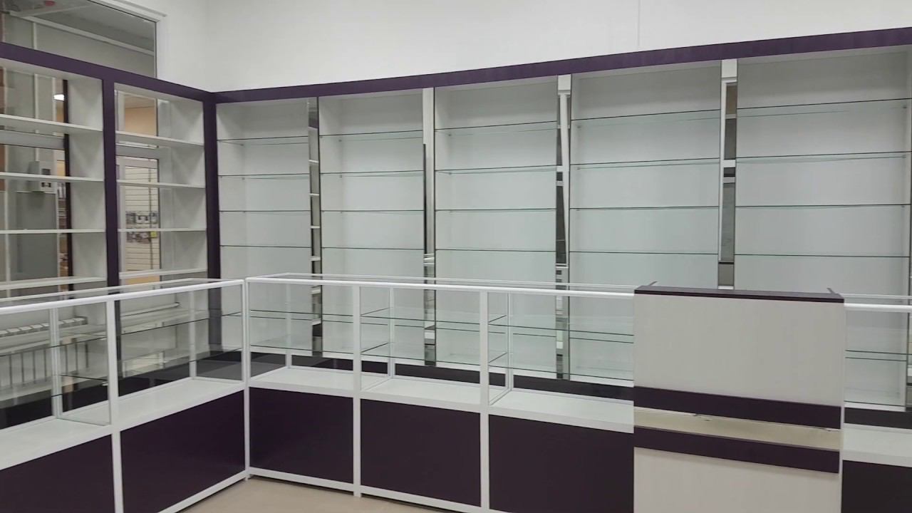 Торговое оборудование на заказ, витрины, стеллажи, прилавки