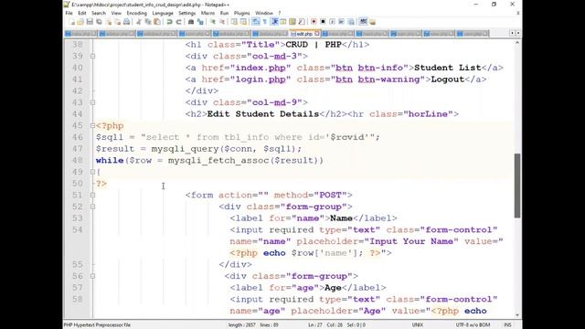 Online School - | PHP and MySQLi CRUD | Update/Edit Data in Database | Part-06 | Bangla Tutorial | смотреть онлайн