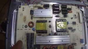 Ремонт телевизора .SUPRA STV-LC3225AWL. при включений  подсветка загорается и сразу гаснет.