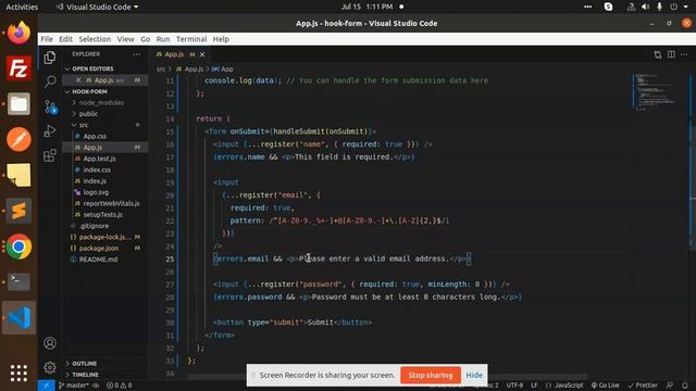 React Tutorial in Hindi #45 Validate Forms With React Hook Form смотреть онлайн