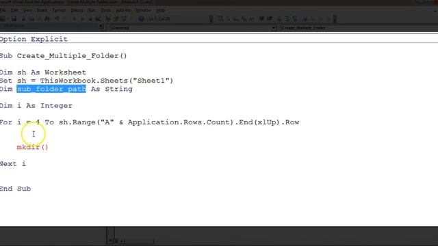 VBA: Create Multiple Folders from Excel Range смотреть онлайн