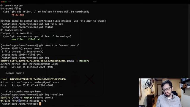 GitHub 2/3 - Git on the Command Line смотреть онлайн
