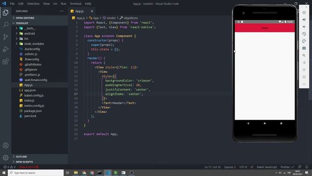 Cara Membuat Header - Tutorial React Native 2021 (23/54) смотреть онлайн