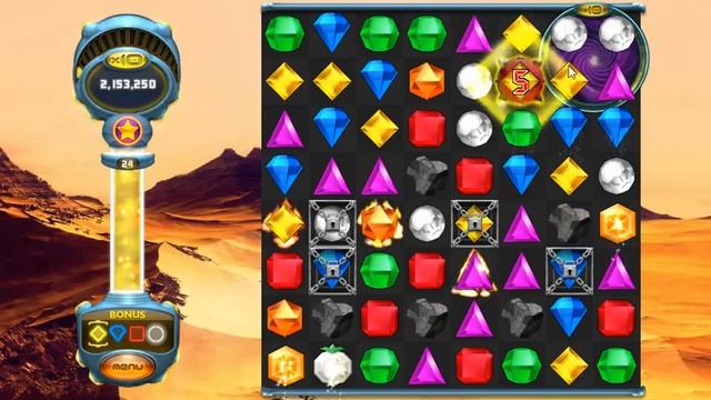 Bejeweled Twist Fourth Run: Classic Mode Levels 24-25 смотреть онлайн
