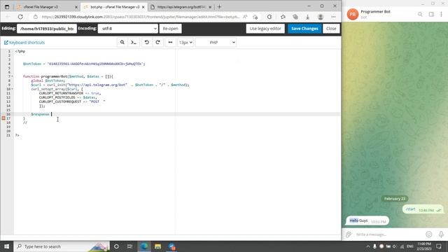 how create telegram bot and connect it to php file смотреть онлайн
