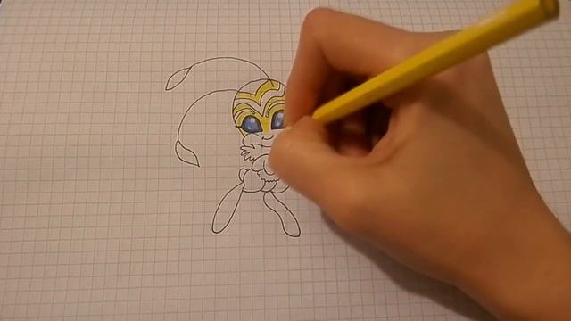 Рисую квами из Леди Баг пчела ХЛОЯ #127/MIRACULOUS LADYBUG Drawing Сhloe/ смотреть онлайн