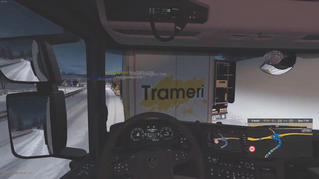 Relaxing Timelapse #2 ETS2MP / Calais - Duisburg / Eurotruck simulator 2 / TruckersMP Winter Mod смотреть онлайн