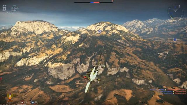 WarThunder - посадка с поломанным двигателем. смотреть онлайн