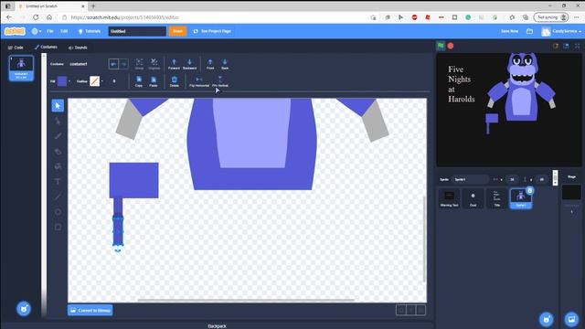 How To Make a ADVANCED FNAF Game on Scratch смотреть онлайн