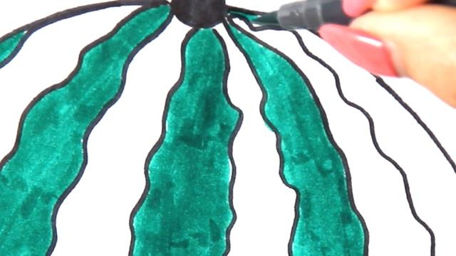 ✿ Раскраски для детей Как рисовать арбуз| Изучаем цвета | Познавайка ТВ ✿ смотреть онлайн
