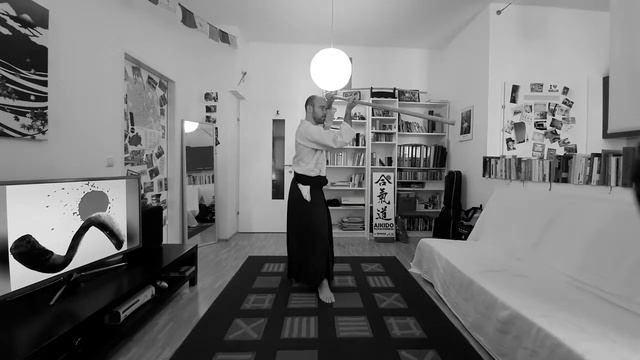 Aikido Yuyashinkai @ Home: jo no kamae (basic postures with the staff) смотреть онлайн