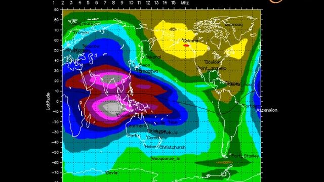 Global Ionospheric foF2 Map February 08 ~ 14, 2013 смотреть онлайн