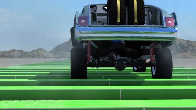 BeamNG.drive - Driving on the Road With Voids at High Speed смотреть онлайн