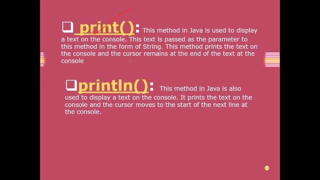 ICSE 9th 10th Computer Application || Chapter 1 - Difference Between print() and println() смотреть онлайн