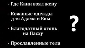 Где Каин взял жену и другие вопросы. С. Ф. Герасименко. МСЦ ЕХБ
