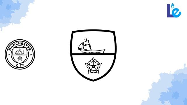 HOW TO DRAW A LOGO MANCHASTER CITY | MAN CITY LOGO DRAWING смотреть онлайн